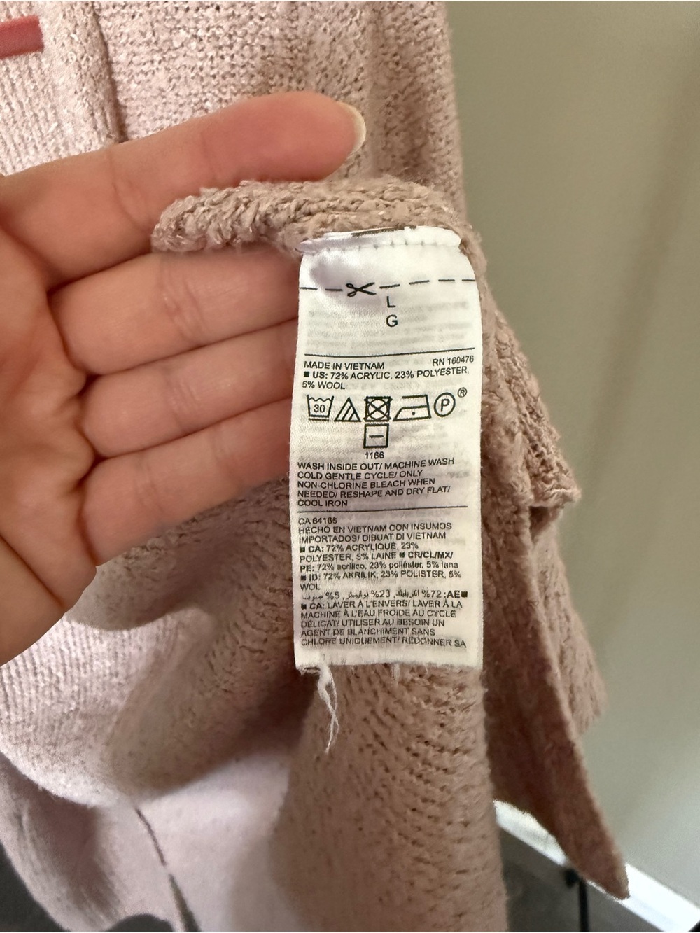 Old Navy Dusty Rose Open-Front Pocket Cardigan - Picture 4 of 6